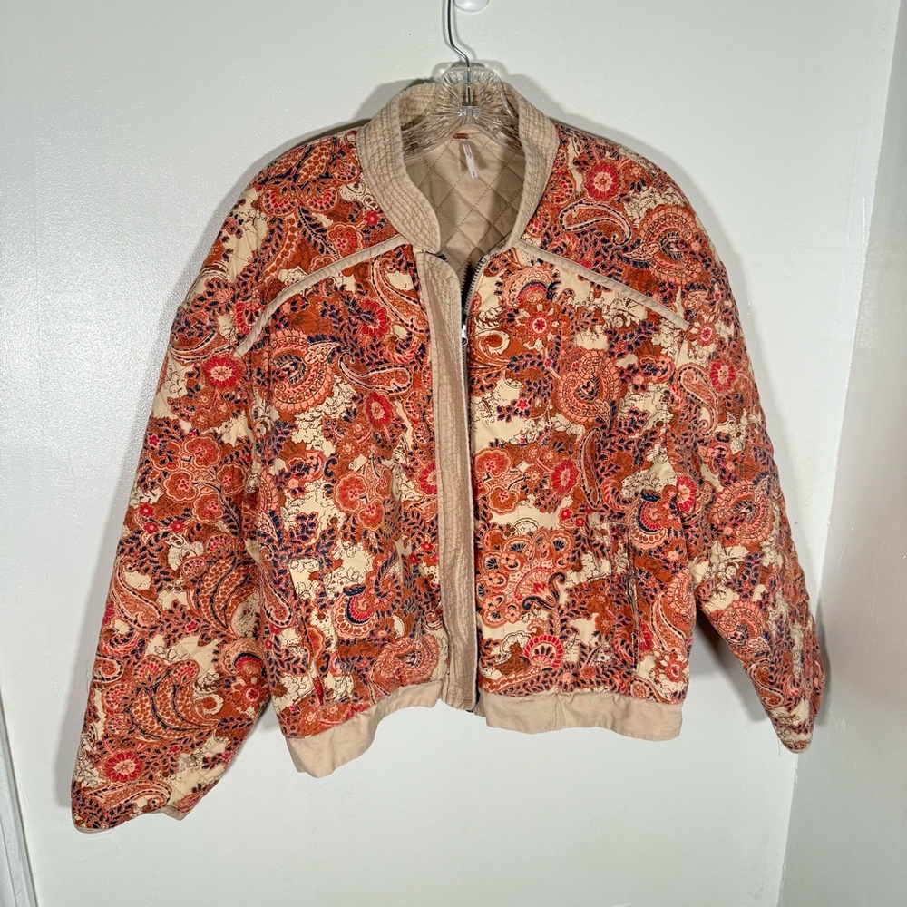 Free People Great Escape Dolman Quilted Jacket Sand - Picture 2 of 9